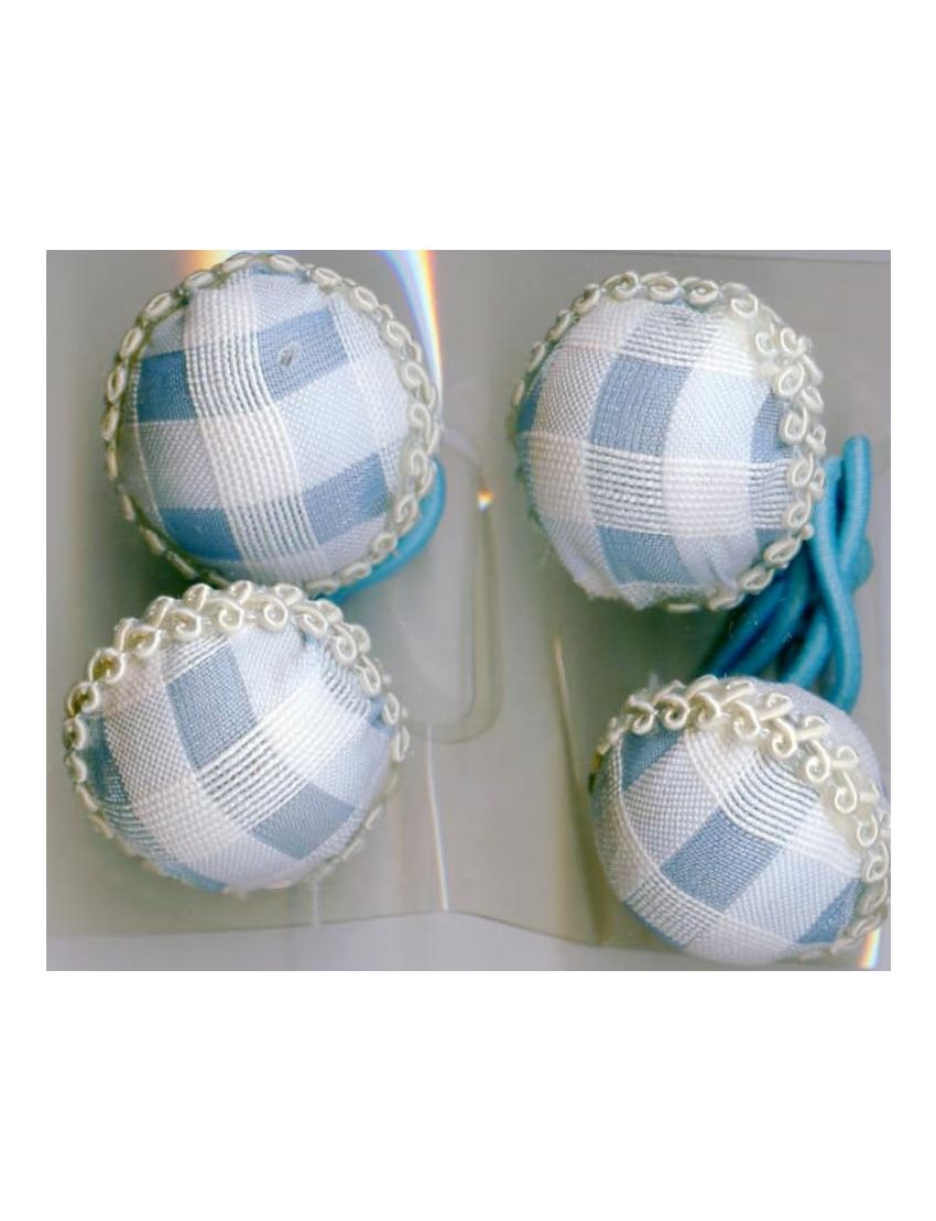 Λάστιχο υφασμάτινα καρό κουμπιά σε 4 χρώματα