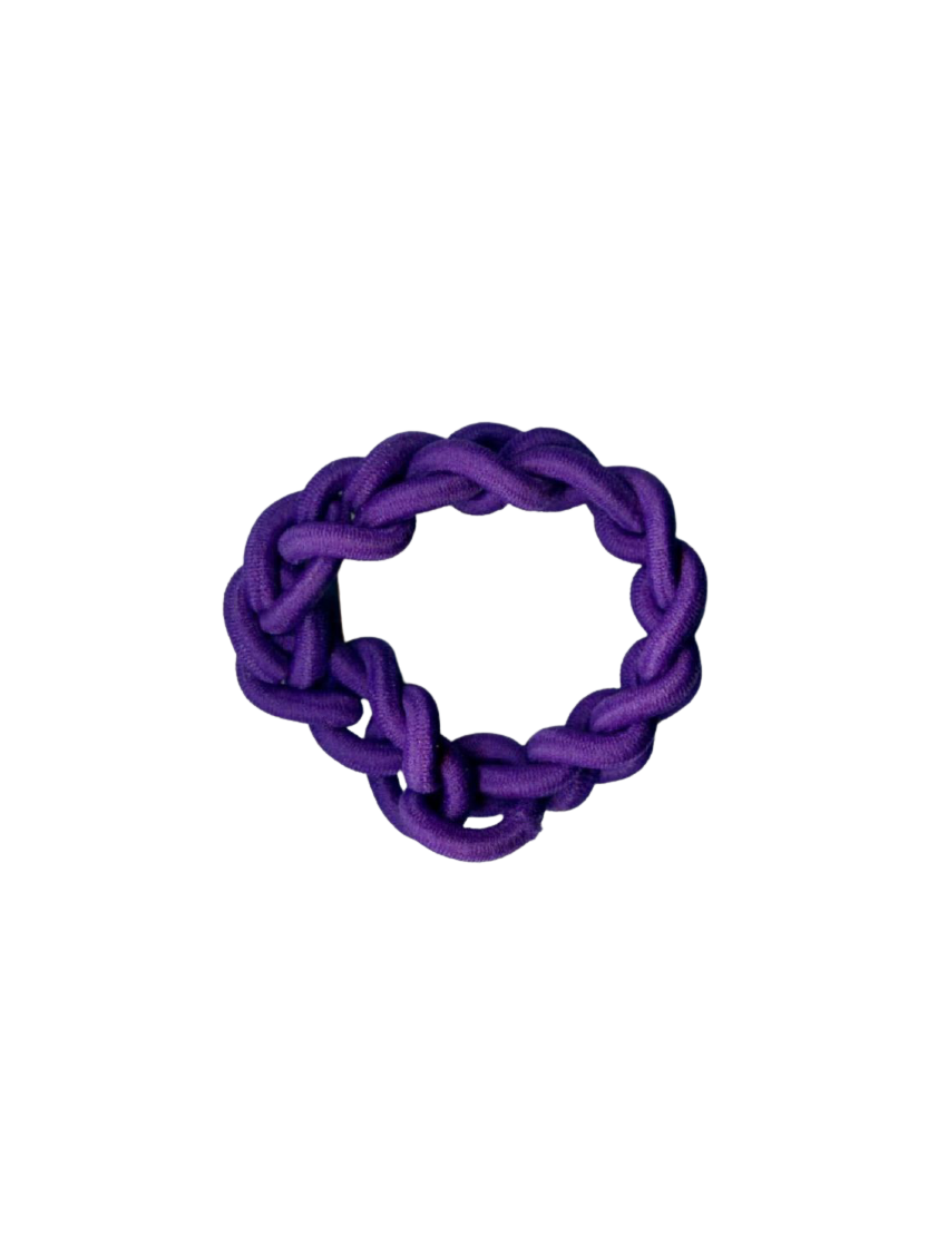 Λάστιχο υφασμάτινο πλεξούδα σε 6 φωτεινά χρώματα