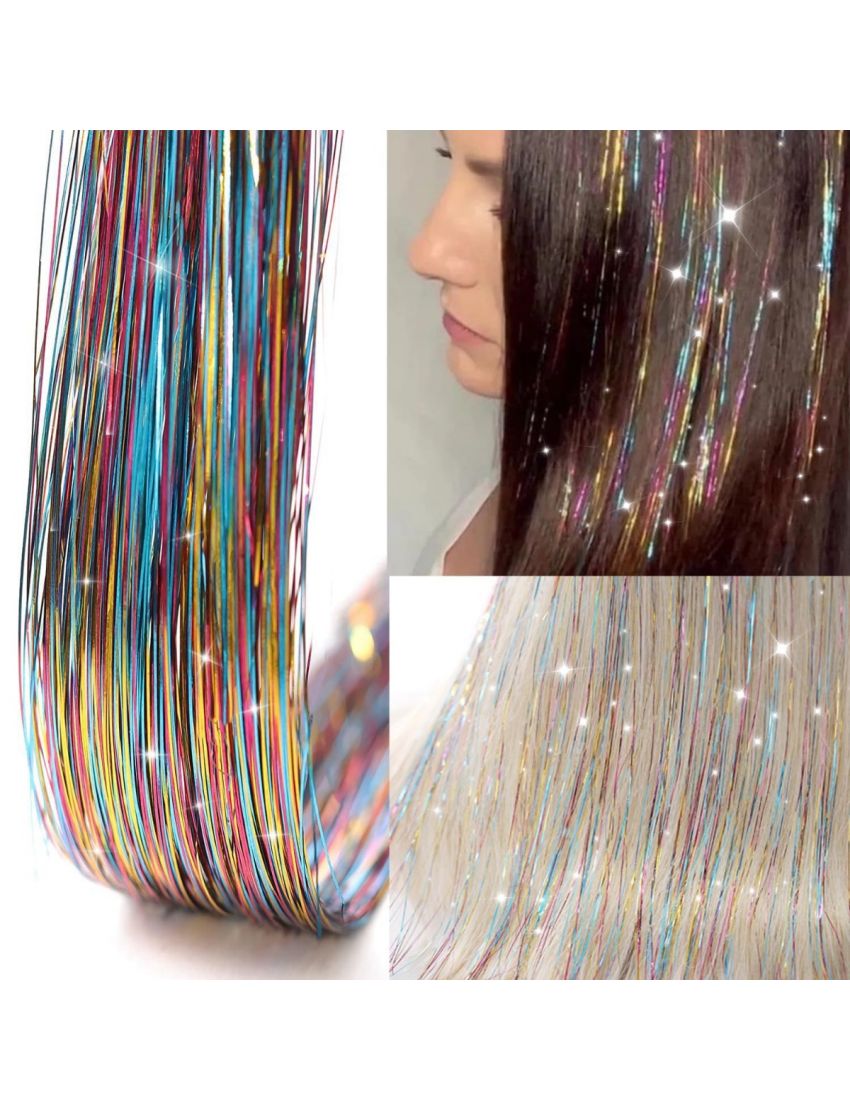 Premium Glitter Hair Tinsel για Εντυπωσιακά Festival Looks & Glam Parties
