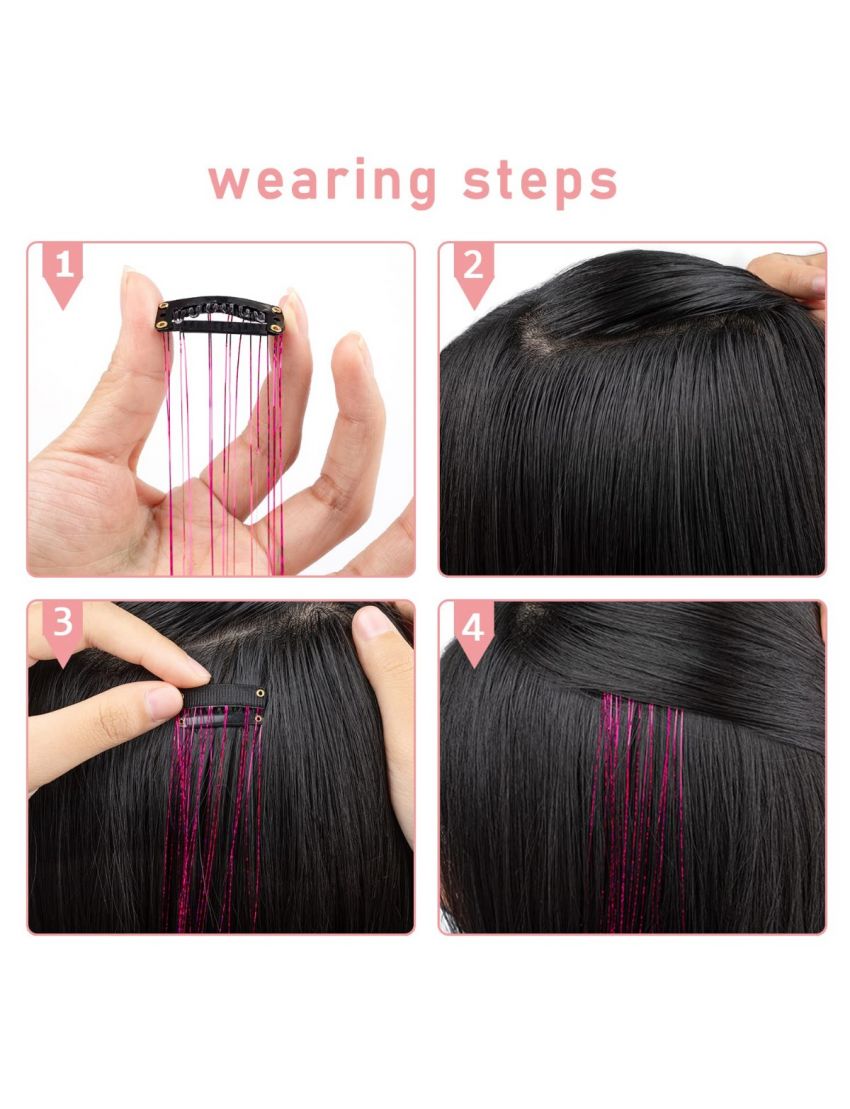 Premium Glitter Hair Tinsel για Εντυπωσιακά Festival Looks & Glam Parties