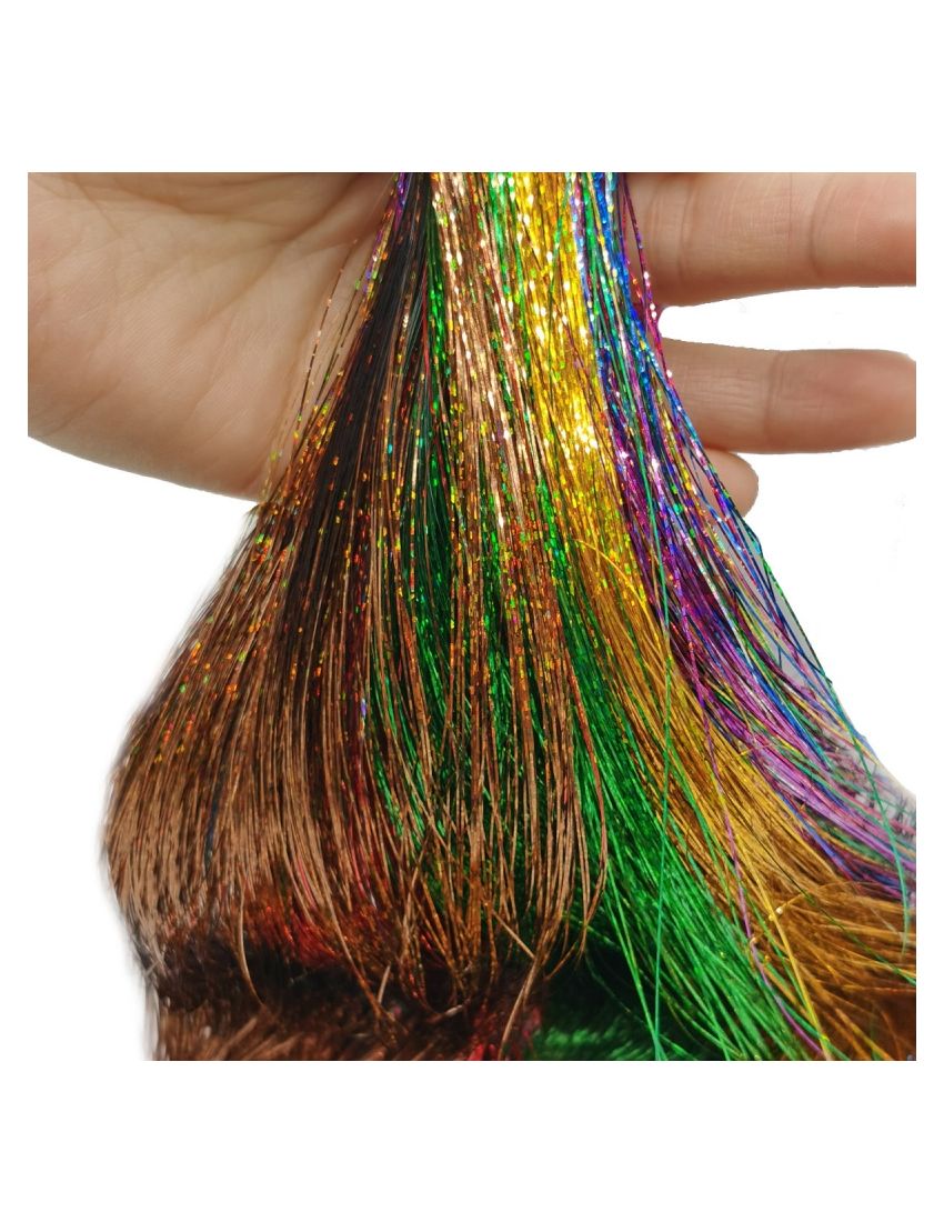 Premium Glitter Hair Tinsel για Εντυπωσιακά Festival Looks & Glam Parties