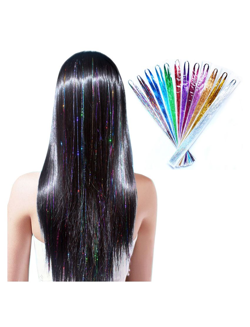 Premium Glitter Hair Tinsel για Εντυπωσιακά Festival Looks & Glam Parties