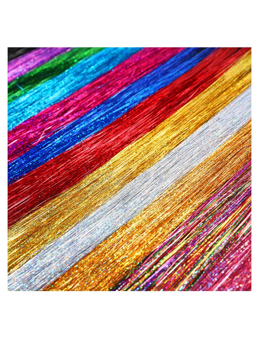 Premium Glitter Hair Tinsel για Εντυπωσιακά Festival Looks & Glam Parties