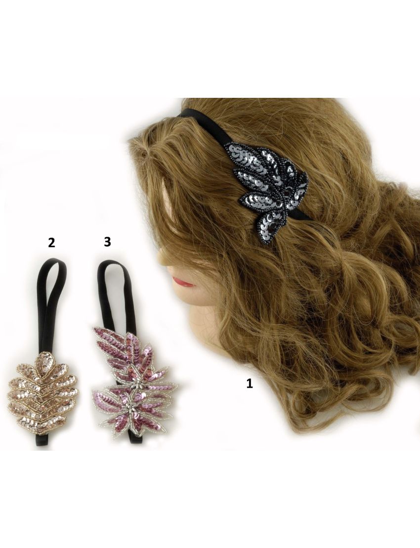 Στέκα υφασμάτινη φύλλο διακοσμημένο με πούλιες σε 3 σχέδια