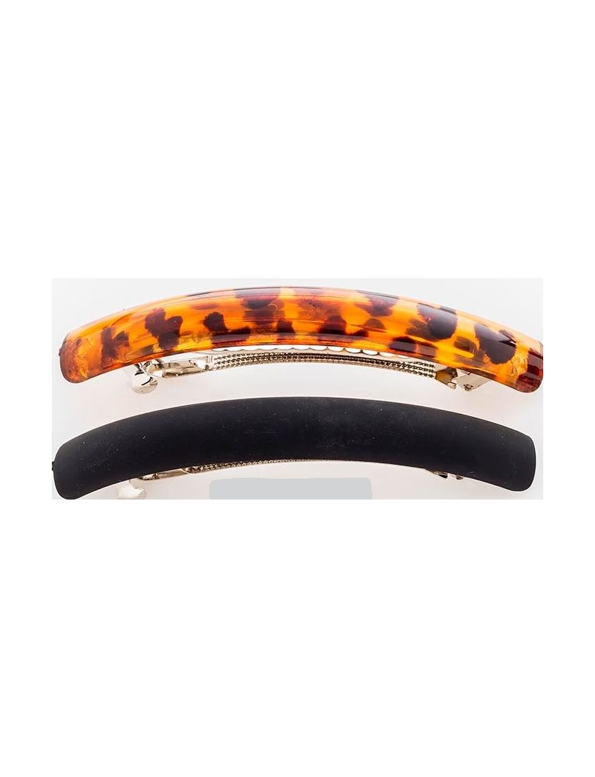 Μπαρέτα πλαστική σχέδιο κοίλο σε καφέ και μαύρο χρώμα