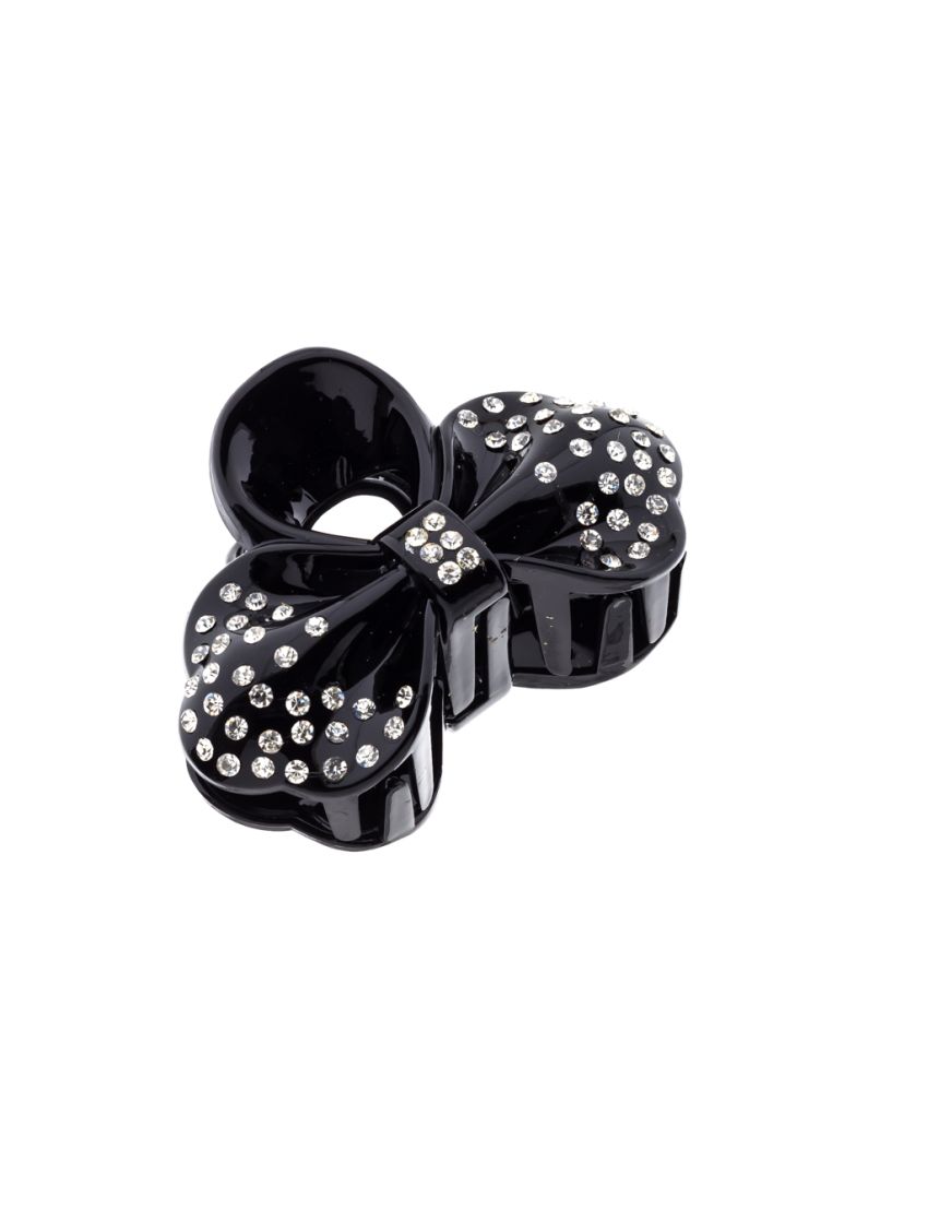 Κλάμερ πλαστικό φιόγκος με στράς