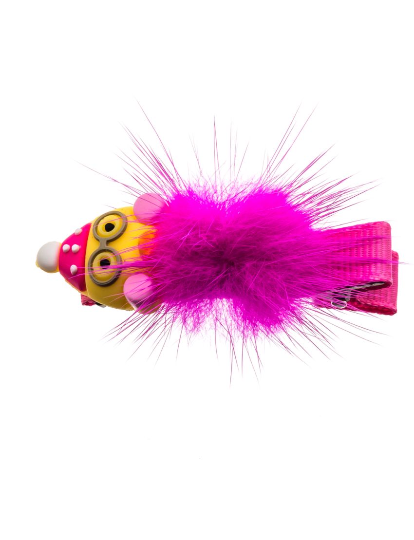 Κλίπ υφασμάτινο παιδικό παπί με πον πον