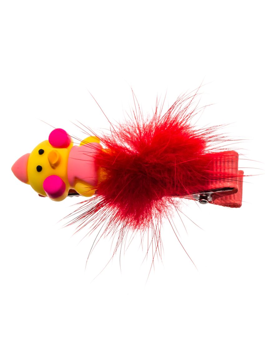 Κλίπ υφασμάτινο παιδικό παπί με πον πον