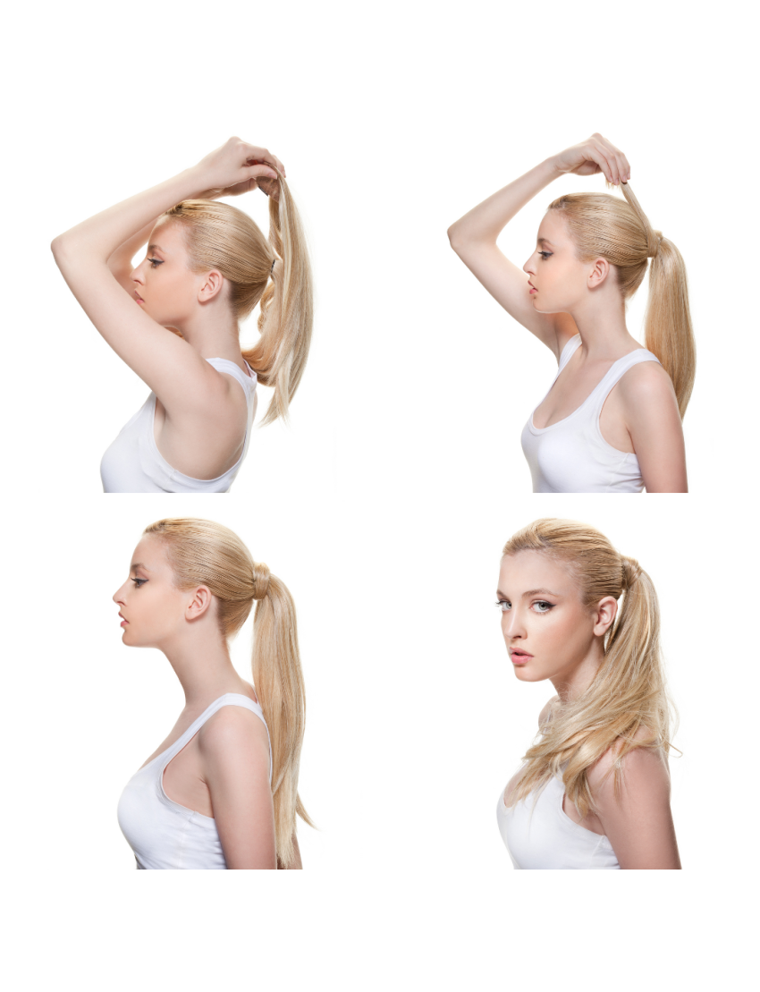 Ποστίς συνθετική heat-resistant αλογοουρά Ponytail 