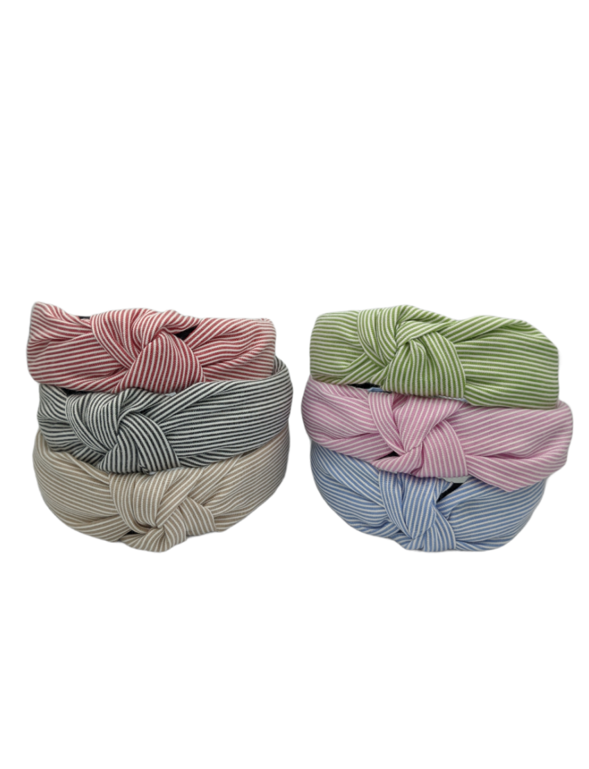 Στέκα υφασμάτινη ριγέ με κόμπο