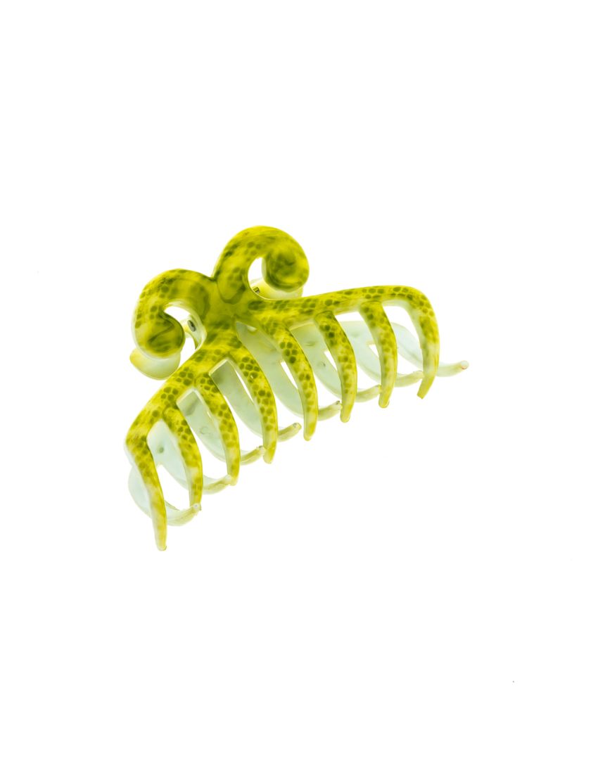 Κλάμερ πλαστικό μεγάλο με περίτεχνο σχέδιο (4 τεμ, 1 στο χρώμα)