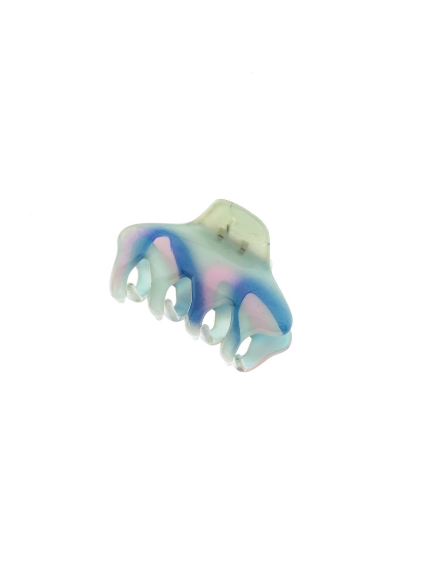 Κλάμερ πλαστικό γαλάζιο με ρόζ και μπλέ νερά