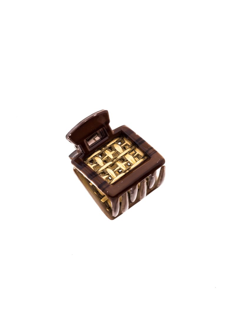 Κλάμερ πλαστικό σε συσκευασία 6 αποχρώσεων του καφέ και του μπέζ