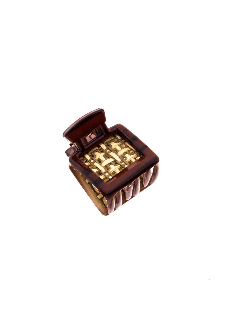 Κλάμερ πλαστικό σε συσκευασία 6 αποχρώσεων του καφέ και του μπέζ