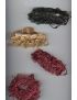 Σούρα υφασμάτινη ημιδιάφανη διακοσμημένη με τρέσα απο χάντρες