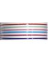 Στέκα μεταλλική λεπτή πλακέ σε 6 γυαλιστερά χρώματα