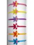 Στέκα πλαστική παιδική διακοσμημένη με αστερία σε 6 καλοκαιρινά χρώματα