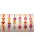 Στέκα παιδική πλαστική διακοσμημένη με τρείς φραουλίτσες σε 6 χρώματα