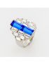 Royal Blue Statement Ring – Art Deco Inspiration