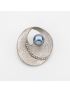 Vintage Silver Eclipse Pearl Brooch