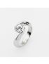 Silver Orbit Solitaire Ring