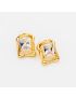 Liquid Metal Crystal Studs