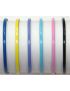 Στέκα λεπτή πλακέ πλαστική σε 6 ανάγλυφα χρώματα