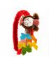 Στέκα υφασμάτινη μάλλινη παιδική σχέδιο κοριτσάκι σε 4 χρώματα